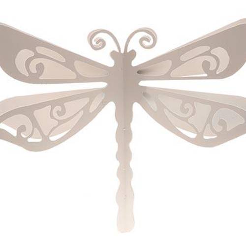 Wandaufhänger Libelle creme D50cm
