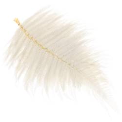 Lederfarn creme gebleicht 65cm