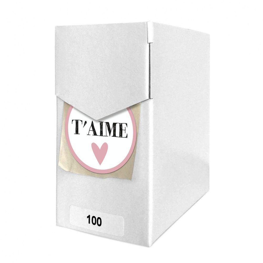 Label Je T'aime 40mm 100st