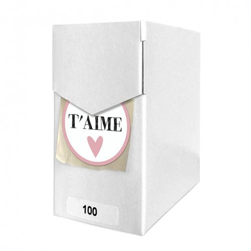 Label Je T'aime 40mm 100st