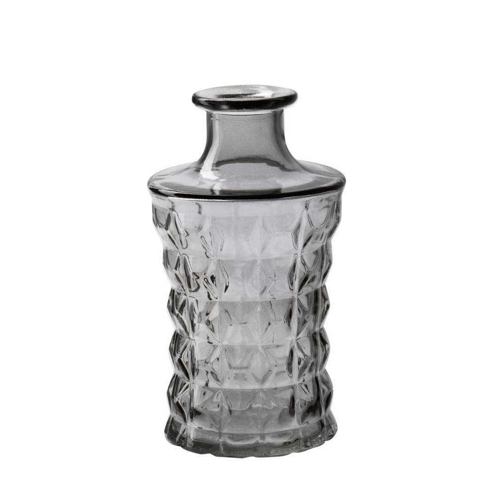 Glas Vase Serena grau D09cm H17cm