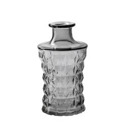 Glas Vase Serena grau D09cm H17cm