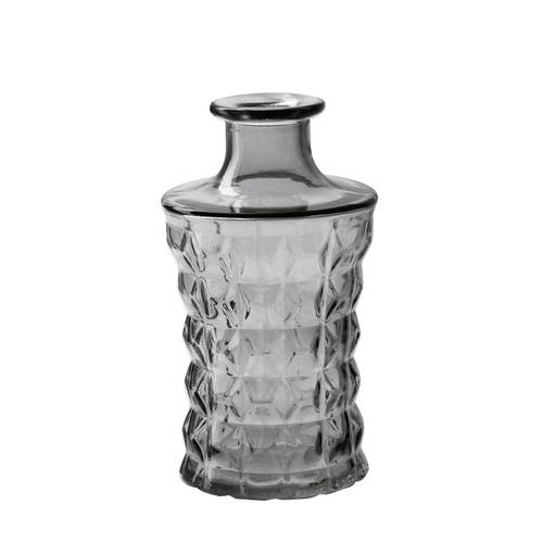 Glas Vase Serena grau D09cm H17cm