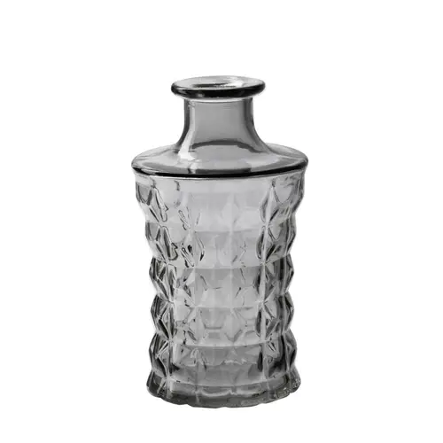 Glas Vase Serena grau D09cm H17cm