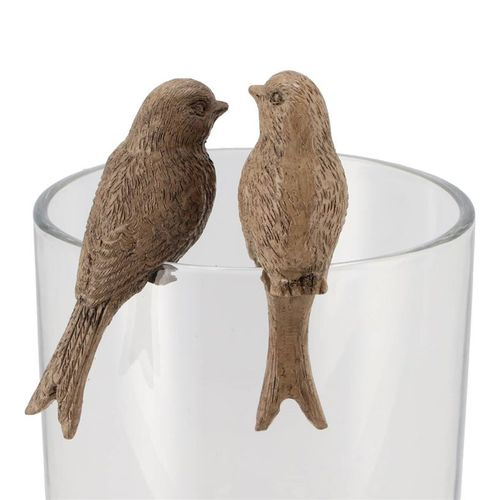 Kolibri sitzend braun 4x3x7cm