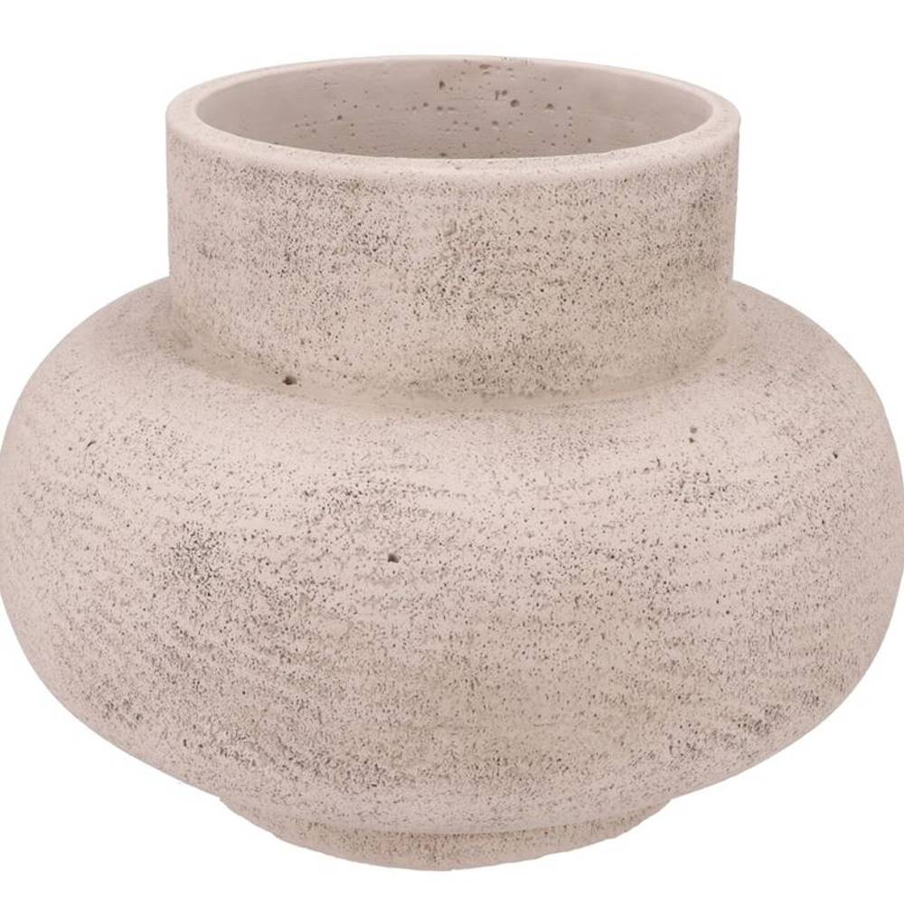 Beton Vase Neck weiss 37×37×28cm