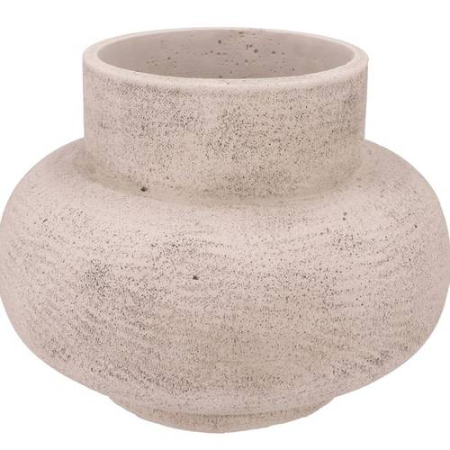 Beton Vase Neck weiss 37×37×28cm