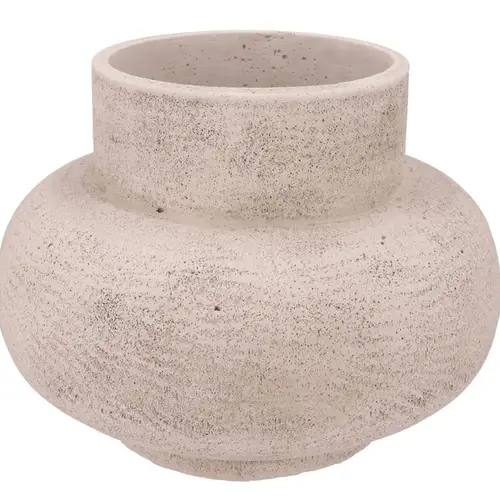 Beton Vase Neck weiss 37×37×28cm