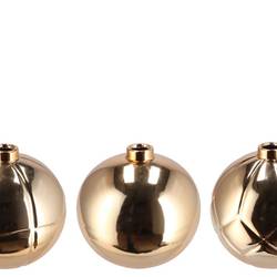 Weihnachtskugel Vase gold mix 19x19x17cm