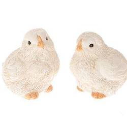 Vogel Elgin 2/Set weiss 04.5x5.5x6.5cm