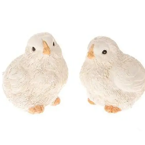 Vogel Elgin 2/Set weiss 04.5x5.5x6.5cm