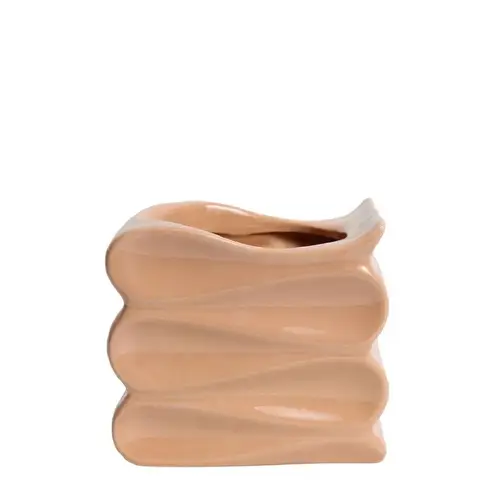 Keramik Topf Wave orange D16/13.5cm H14cm