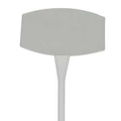 Stecketikett schräg weiss 45cm x10