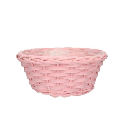 Korb Rund rosa D25cm H11cm