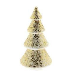Weihnachtskegel Ylva gold D15cm H28.5cm