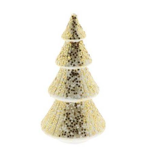 Weihnachtskegel Ylva gold D15cm H28.5cm