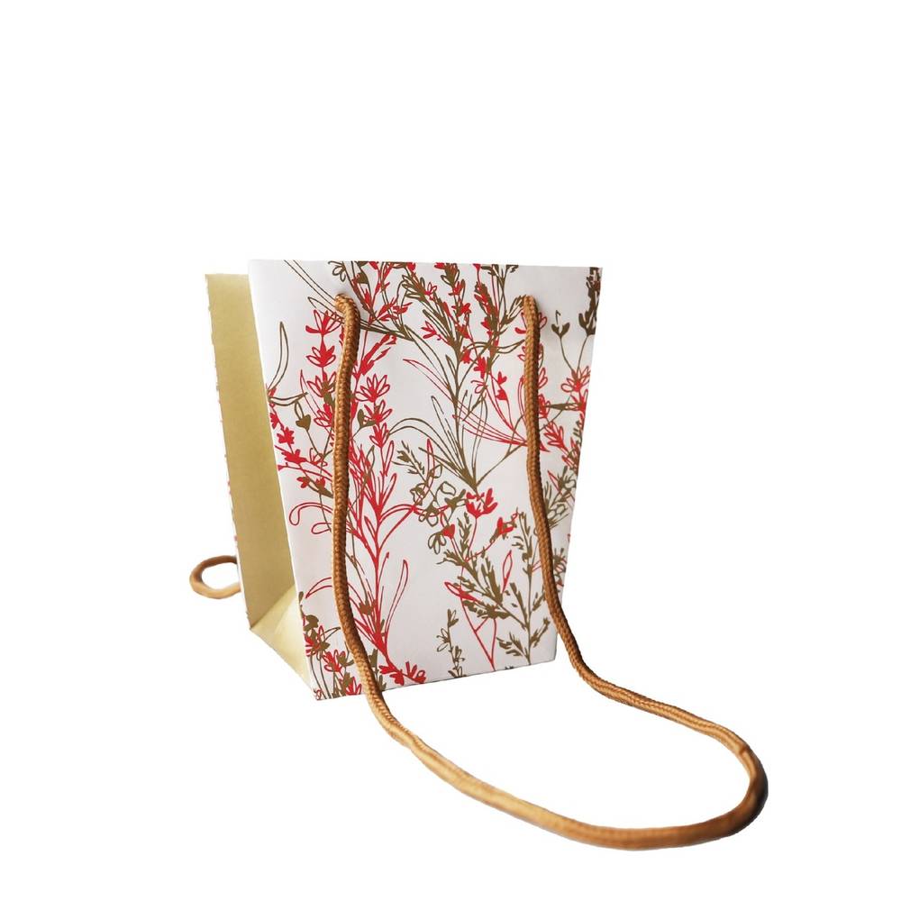 Tasche Arborescen weiss 11x15x17cm