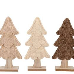 Deko Weihnachtsbaum Lauren mix braun 12x04x21 cm