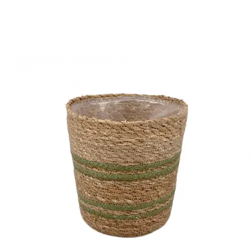 Korb Conical braun/grün D16cm H16cm 