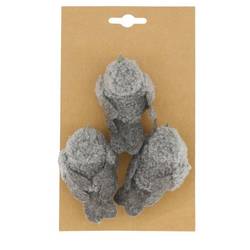 Vogel grau 08.5x05x04cm 