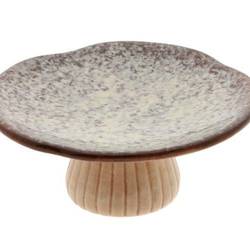 Keramik Teller Dolo dunkel braun D17cm H07cm
