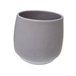 Keramik Orchidee Übertopf Lasur grau D15cm H11.5cm