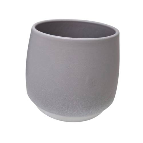 Keramik Orchidee Übertopf Lasur grau D15cm H11.5cm