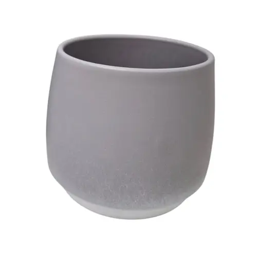 Keramik Orchidee Übertopf Lasur grau D15cm H11.5cm