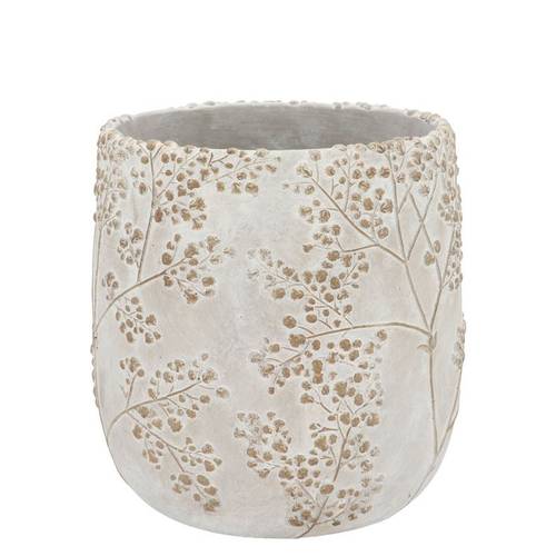 Keramik Übertopf Alaska Gypsy grau 16x16x15cm