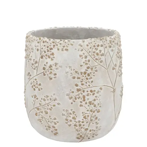 Keramik Übertopf Alaska Gypsy grau 16x16x15cm