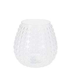 Glas Vase Bubbles Rund D19cm H20cm