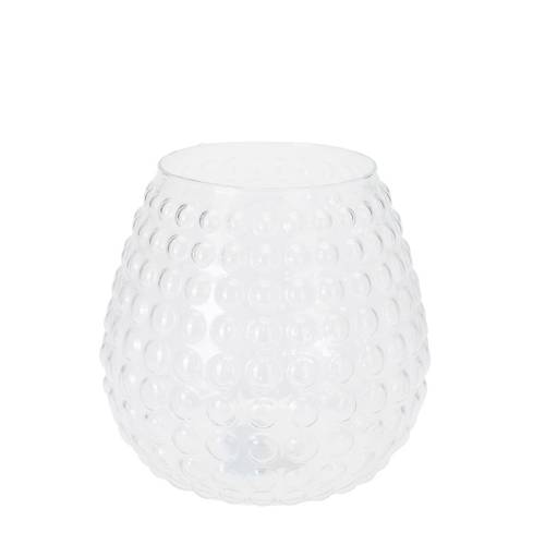 Glas Vase Bubbles Rund D19cm H20cm