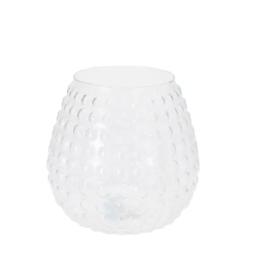 Glas Vase Bubbles Rund D19cm H20cm