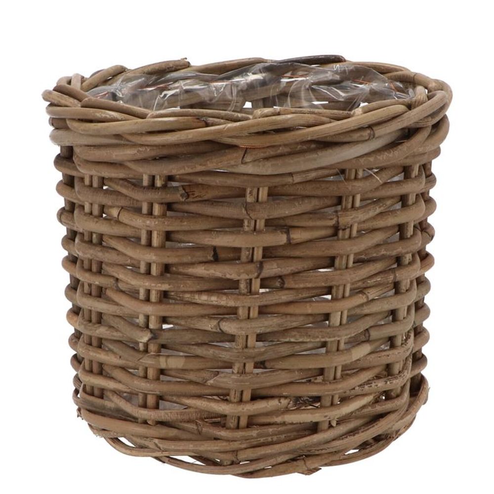 Korb Rattan braun D25cm H22cm