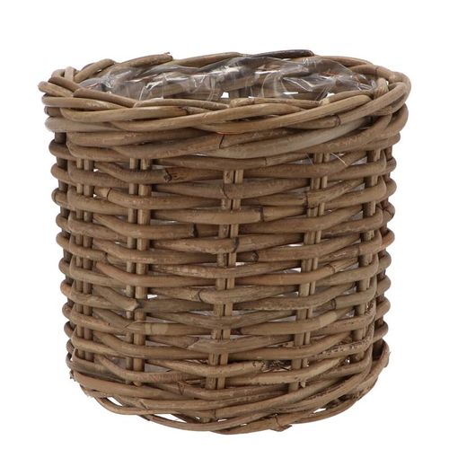 Korb Rattan braun D25cm H22cm