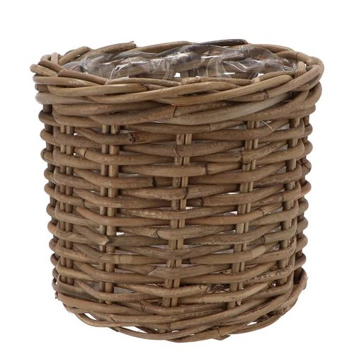Korb Rattan braun D25cm H22cm