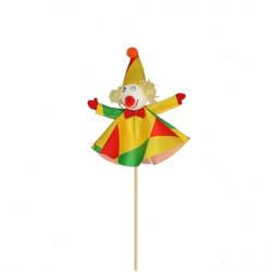 Clown auf Stab L50cm D10cm