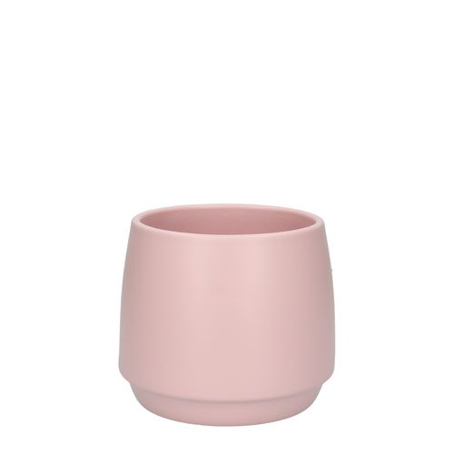 Keramik Übertopf Lucca hell rosa D12cm H10.5cm