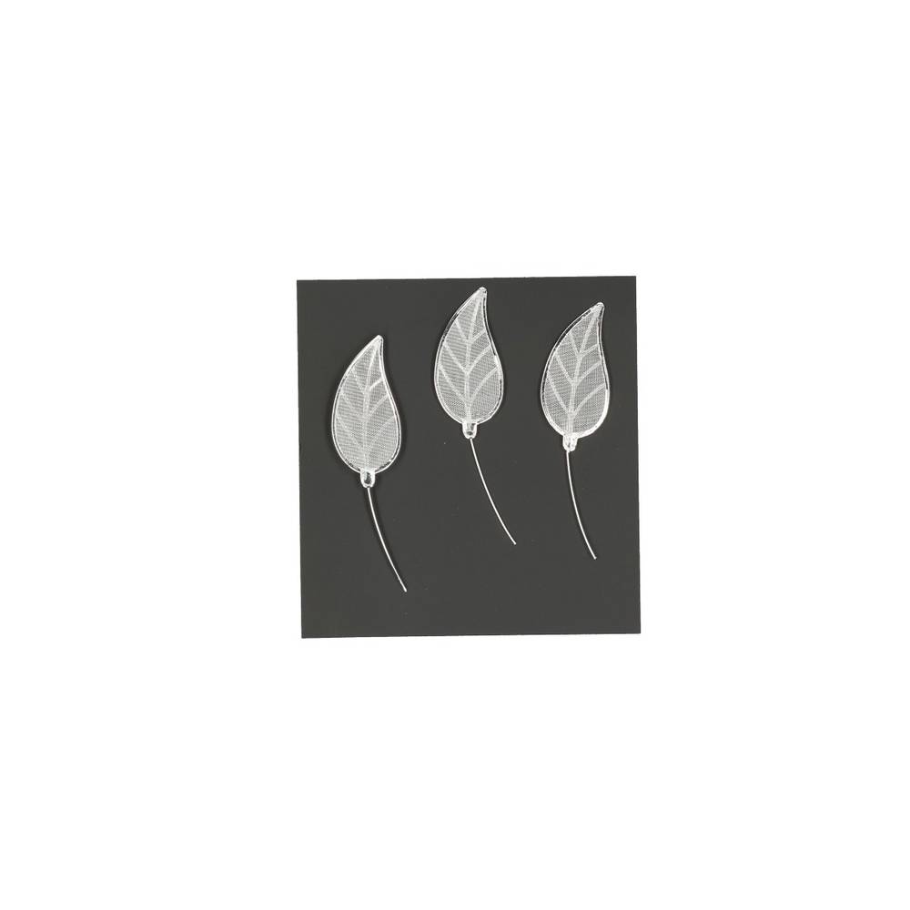 Lacey Blatt silber 4cm x12