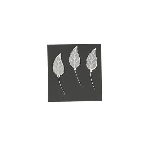 Lacey Blatt silber 4cm x12