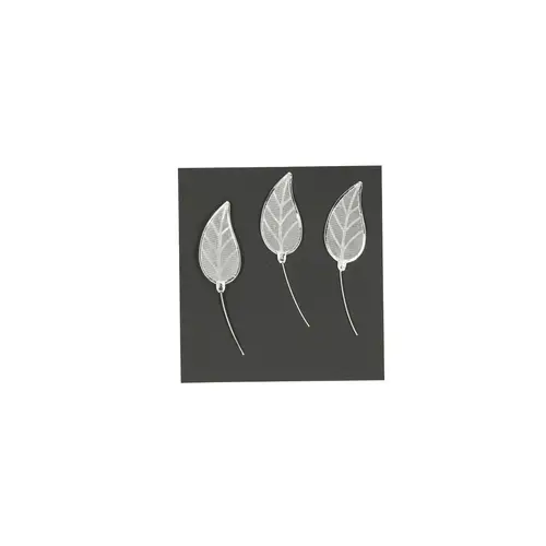 Lacey Blatt silber 4cm x12
