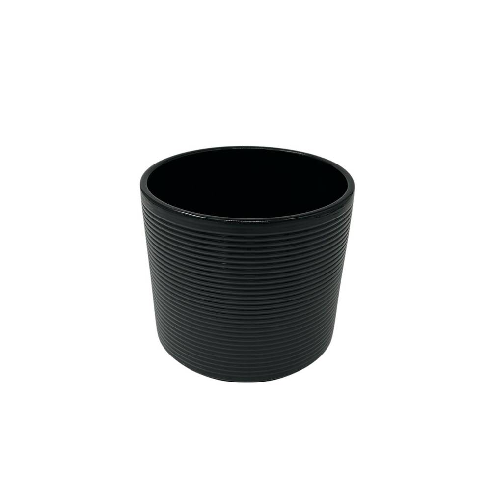 Übertopf Apa schwarz D15cm H13cm