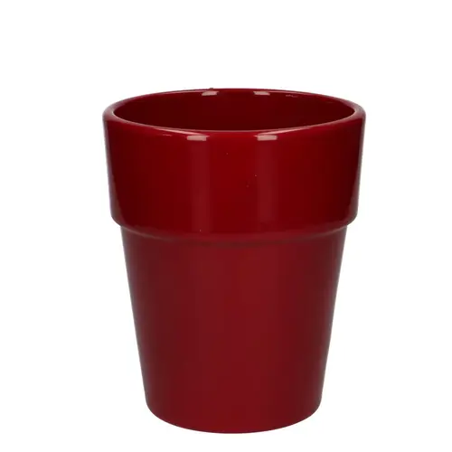 Keramik Orchidee Übertopf Eliz rot D12.5cm H15.5cm