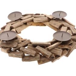 Kerzenständer Davos Holz D40cm H07cm