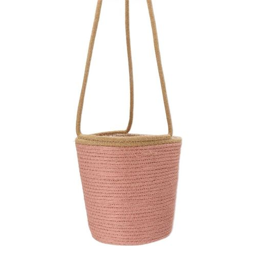 Korb Hang Tripoli rosa D23cm H23cm