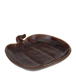 Keramik Schale Kürbis braun D15cm H03cm
