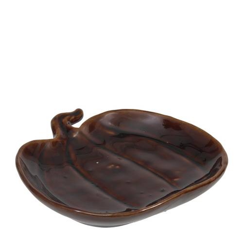 Keramik Schale Kürbis braun D15cm H03cm