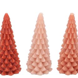 Kerze Weihnachtsbaum braun mix 5.8x12cm 