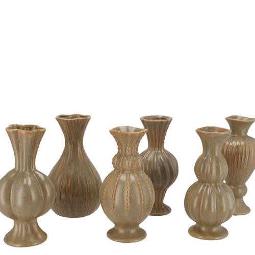 Keramik Vase Maysa mix grün 08x08x17cm