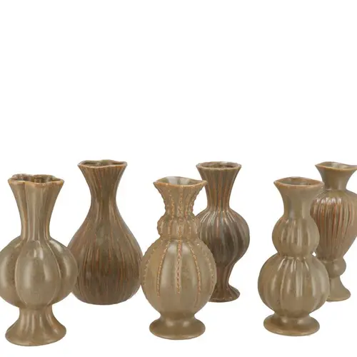 Keramik Vase Maysa mix grün 08x08x17cm